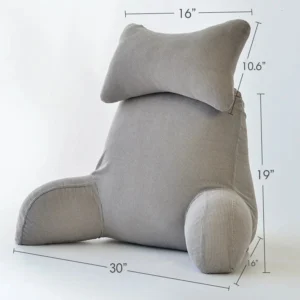 Luxury Corduroy Backrest Pillow With Arms & Removable Headrest Luxury Corduroy Backrest Pillow With Arms & Removable Headrest